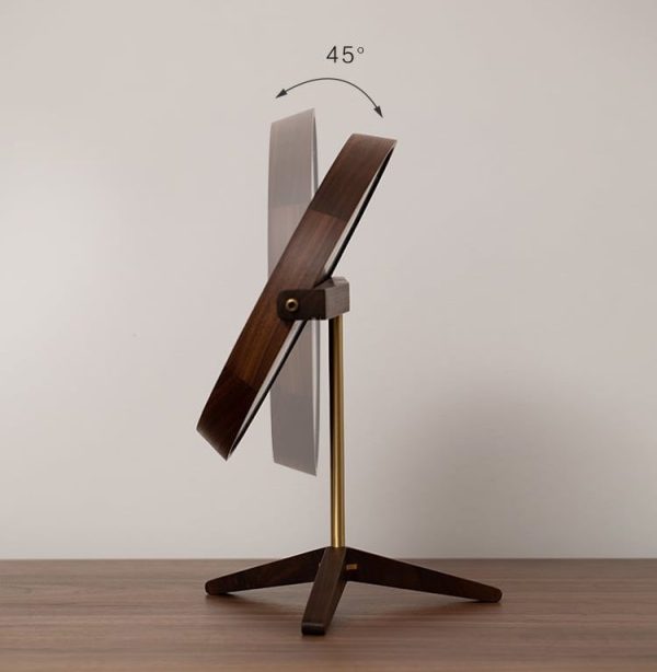 Black Walnut Dressing Mirror Table Top Silver Plated High Definition Large Mirror Bedroom Vintage Make up 2 e1711077087886